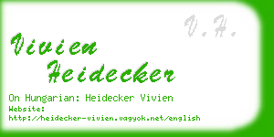vivien heidecker business card